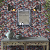 Blush and Blue Peel and Stick Wallpaper Wood Grain for Wall Decoration